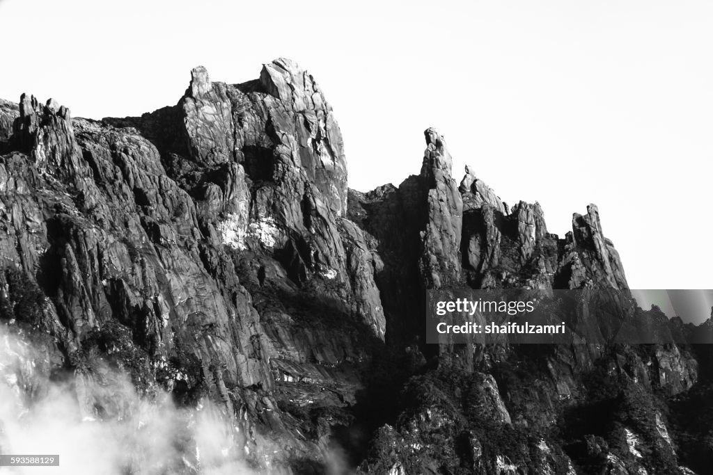 View of Mt. Kinabalu from Kundasang, Malaysia