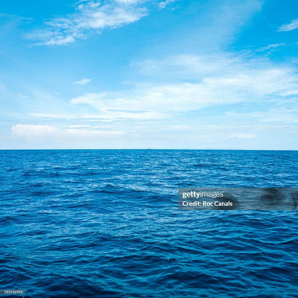 Sea with clouds