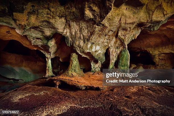 middle caicos conch bar caves turks and caicos - stalagmite stock pictures, royalty-free photos & images