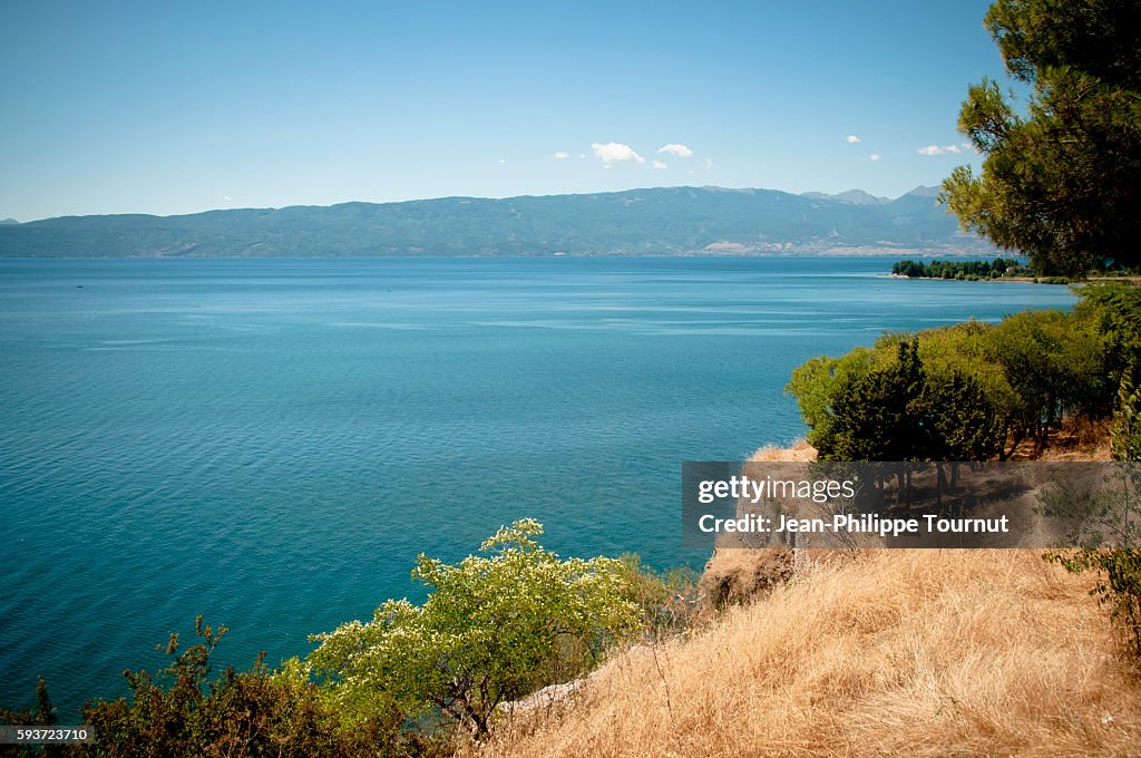 Lake Ohrid in Summer, Republic of Macedonia