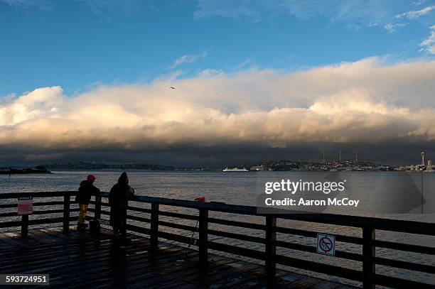 seacrest dock - seattle center stock pictures, royalty-free photos & images