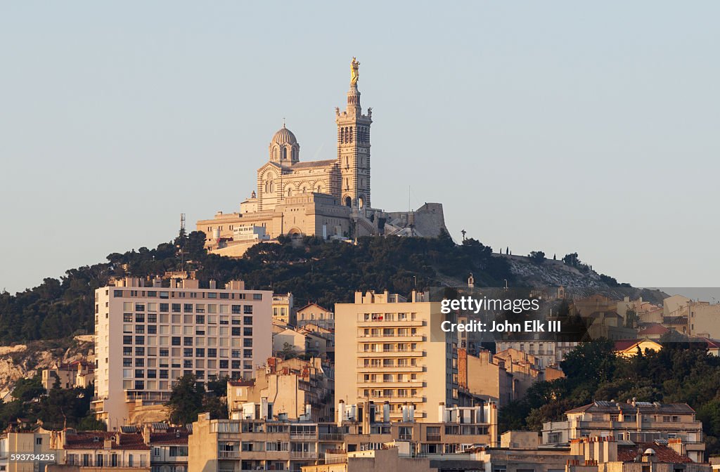 Marseille and Basilica Notre Dame de la Garde