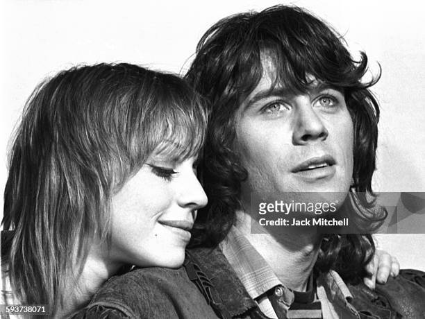 Actors Marta Heflin and Barry Bostwick in a production of the Broadway musical 'Soon' at the Ritz Theatre, New York, New York, January 1971.