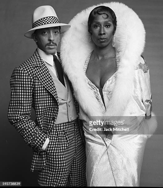 The cast of "Sophisticated Ladies" on Broadway, starring Judith Jamison and Gregory Hines, photographed in December 1980.