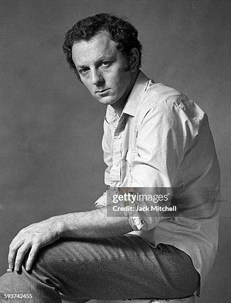 Artist Gerald Laing photographed in October 1969.