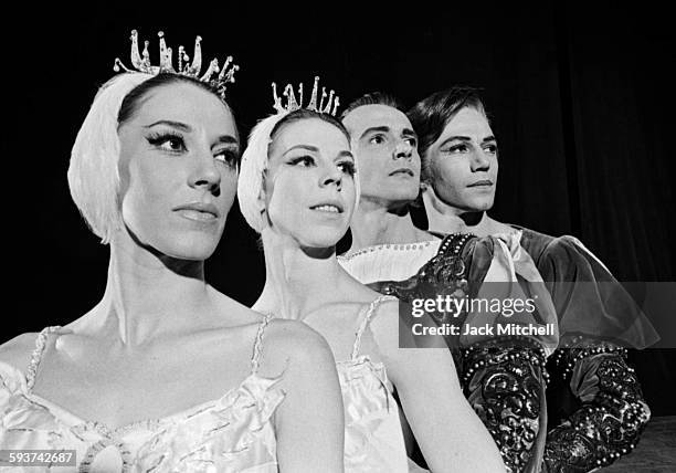 American Ballet Theatre dancer Toni Lander and Bruce Marks in "Swan Lake", February 1967.