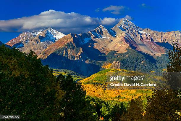 telluride, colorado - san miguel mountains stock pictures, royalty-free photos & images