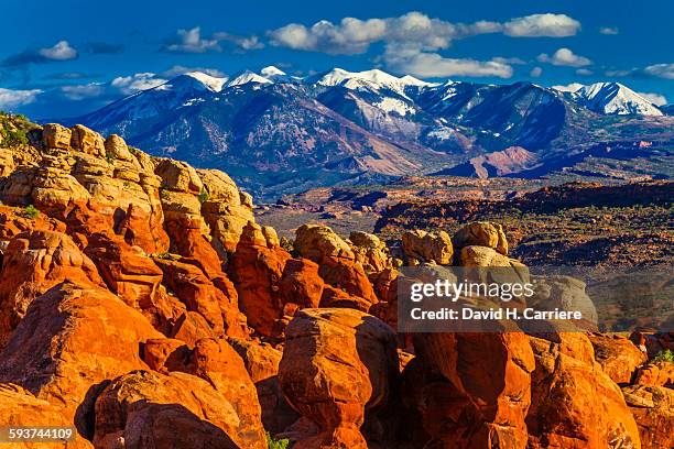 arches national park, utah - fiery furnace arches national park stock pictures, royalty-free photos & images