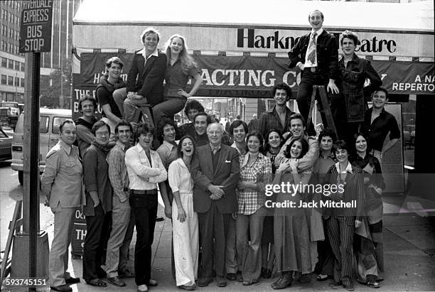 John Houseman's "The Acting Company" including Patti LuPone, Norman Snow, Kevin Kline, Kevin Conroy and David Ogden Stiers, photographed in October...