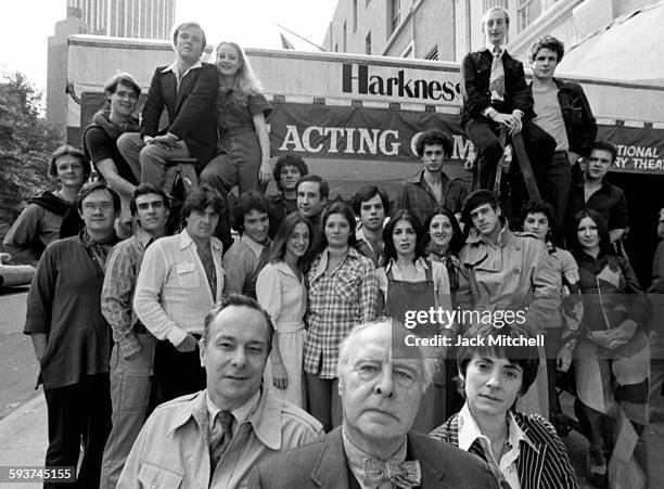 John Houseman's "The Acting Company" including Patti LuPone, Norman Snow, Kevin Kline, Kevin Conroy and David Ogden Stiers, photographed in October...