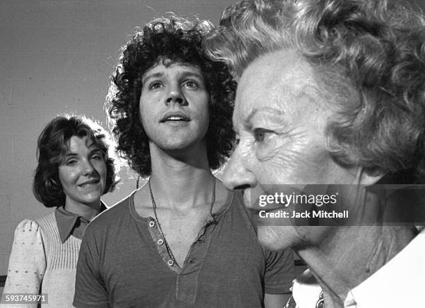 Pippin stars Irene Ryan, Jill Clayburgh and John Rubenstein during a rehearsal break in August 1972.