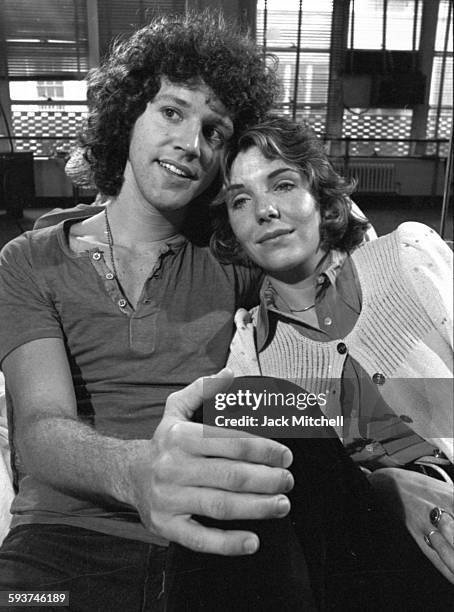 Pippin stars Jill Clayburgh and John Rubenstein during a rehearsal break in August 1972.