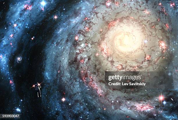 blizzard - spiral galaxy stock illustrations