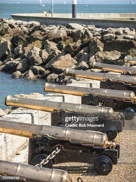 gold gun - isle of wight cowes stock pictures, royalty-free photos & images