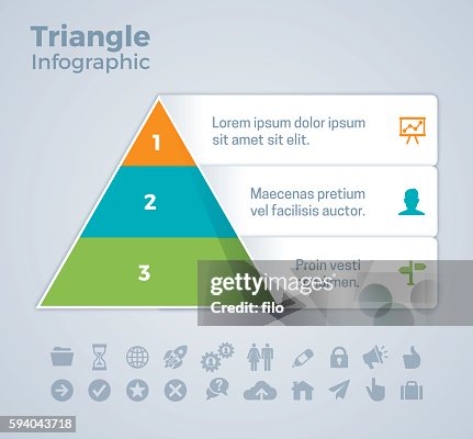 Three Option Triangle Infographic Three Option Triangle Infographic
