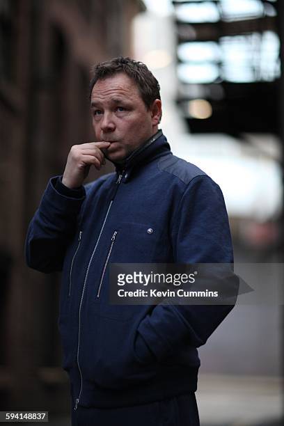 English actor Stephen Graham, portrait, Manchester, United Kingdom, 7th February 2014.