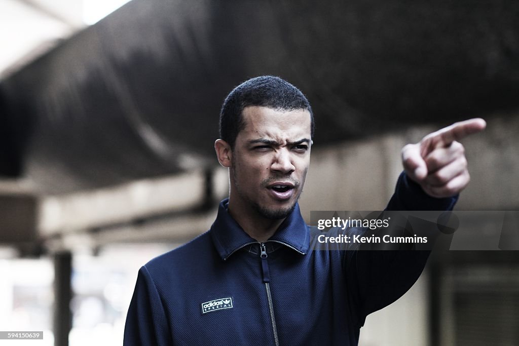 English actor and musician Raleigh Ritchie , portrait, Barbican ...