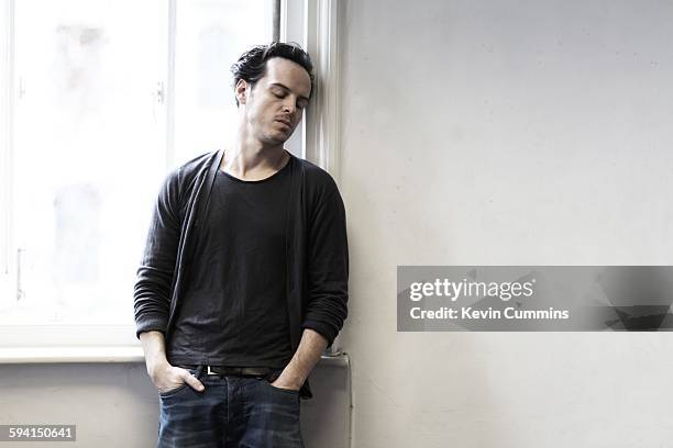 Irish actor Andrew Scott, portrait, Waterloo, London, United Kingdom, 28th January 2015.