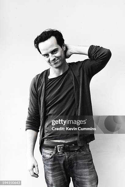 Irish actor Andrew Scott, portrait, Waterloo, London, United Kingdom, 28th January 2015.