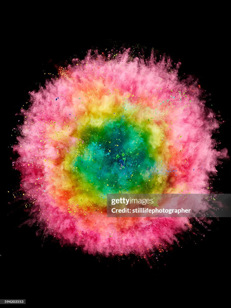 Colorful Powder Explosion