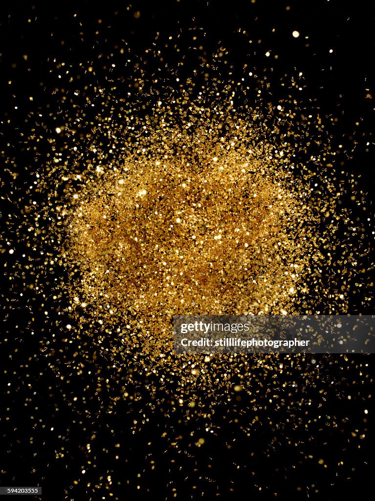 Golden Glitter Explosion