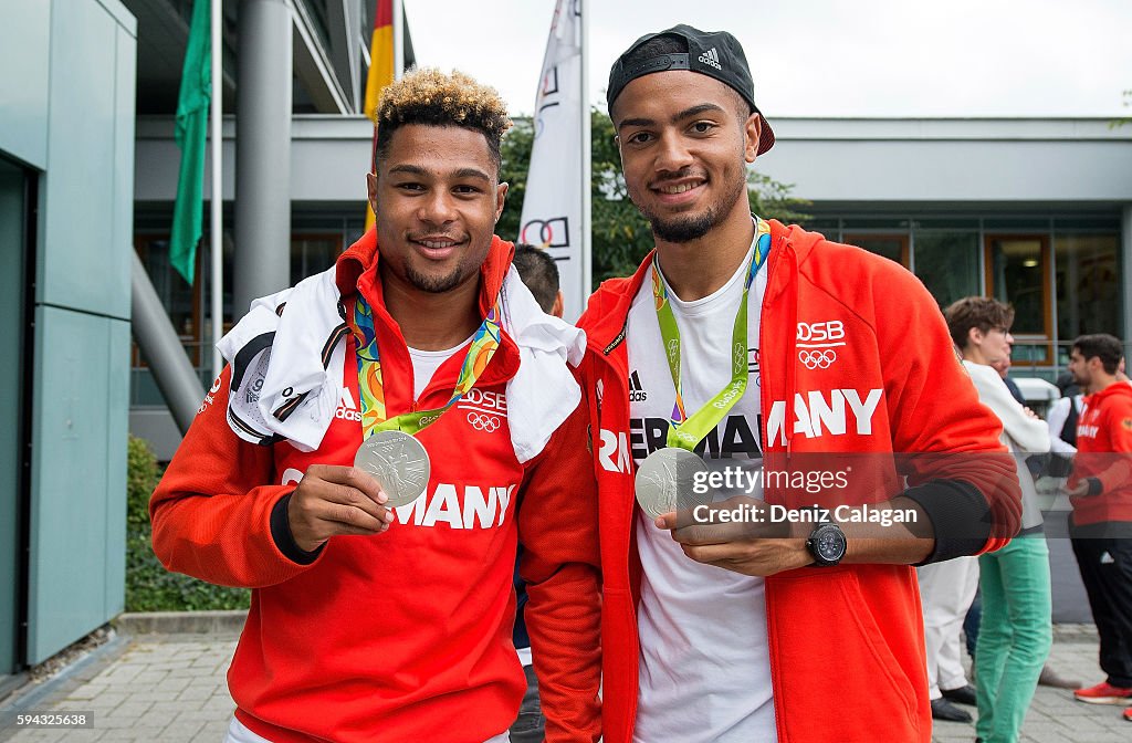 German Men's Olympic Football Team Welcome Home Reception