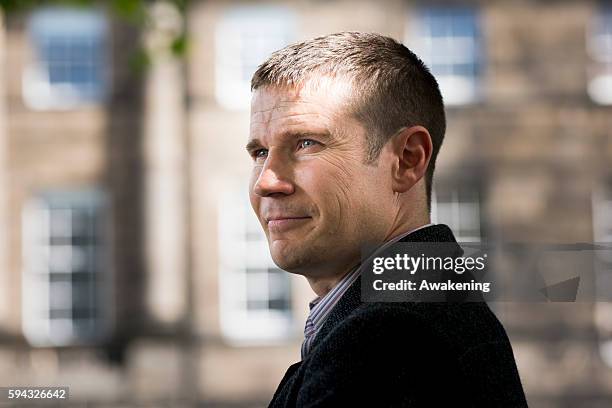 Gavin Francis attends the Edinburgh International Book Festival on August 21, 2016 in Edinburgh, Scotland. The Edinburgh International Book Festival...