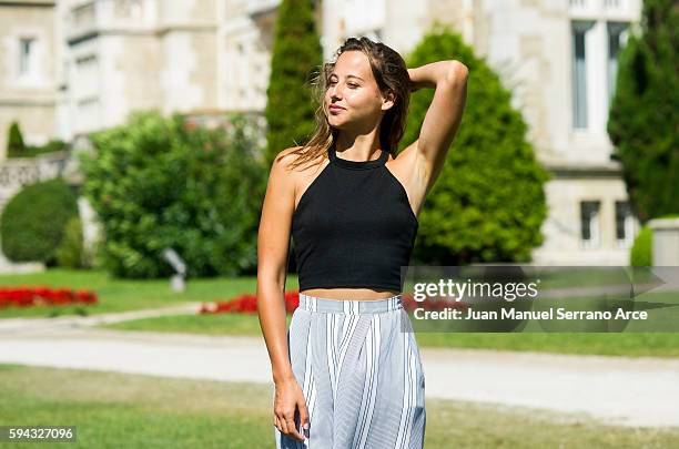 Irene Escolar poses for a photograph at the International Menendez Pelayo University on August 22, 2016 in Santander, Spain.