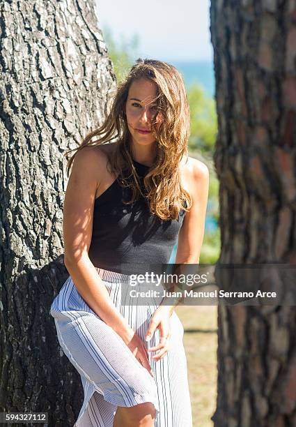 Irene Escolar poses for a photograph at the International Menendez Pelayo University on August 22, 2016 in Santander, Spain.