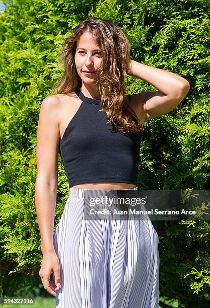 Irene Escolar poses for a photograph at the International Menendez Pelayo University on August 22, 2016 in Santander, Spain.