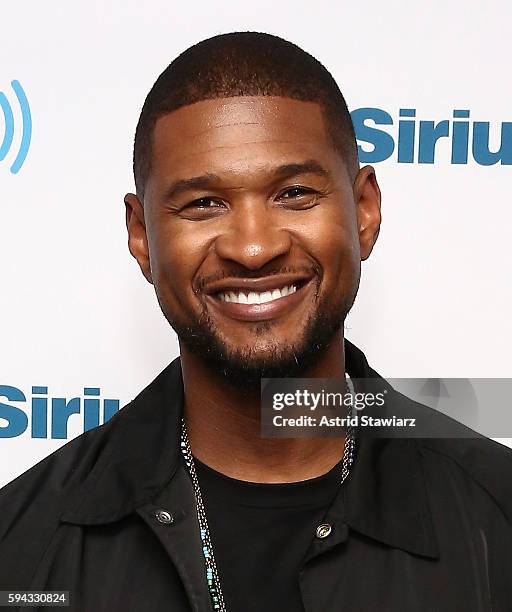 Singer and actor Usher visits the SiriusXM Studios on August 22, 2016 in New York City.