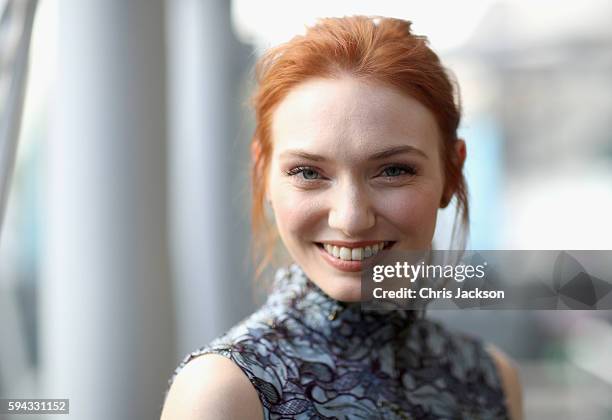 Actress Eleanor Tomlinson poses for a portrait at the Poldark Series 2 Preview Screening at the BFI on August 22, 2016 in London, England.