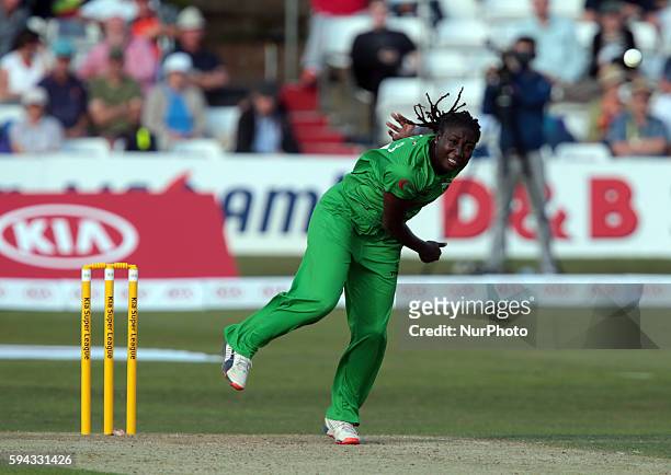 Western Storm's Stafanie Taylor during Women's Cricket Super League Final match between Western Storm and Southern Vipers at The Essex County Ground,...