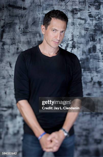 Actor Sasha Roiz of "Grimm" is photographed for Los Angeles Times at San Diego Comic Con on July 22, 2016 in San Diego, California.