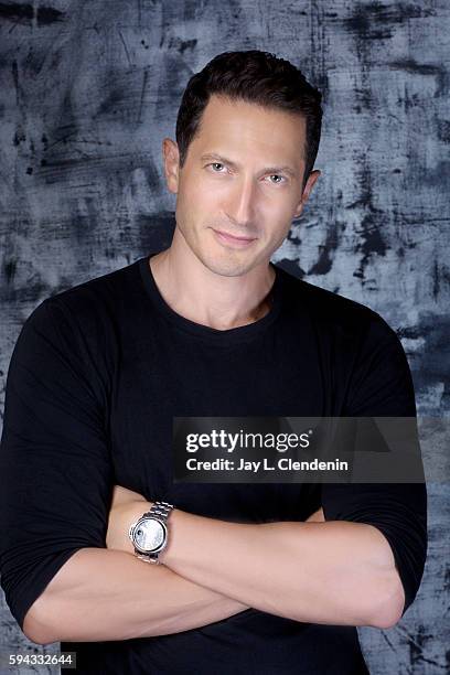 Actor Sasha Roiz of "Grimm" is photographed for Los Angeles Times at San Diego Comic Con on July 22, 2016 in San Diego, California.