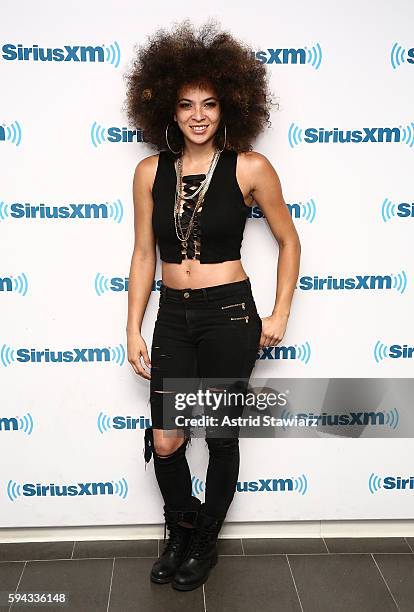 Singer Kandace Springs visits the SiriusXM Studios on August 22, 2016 in New York City.