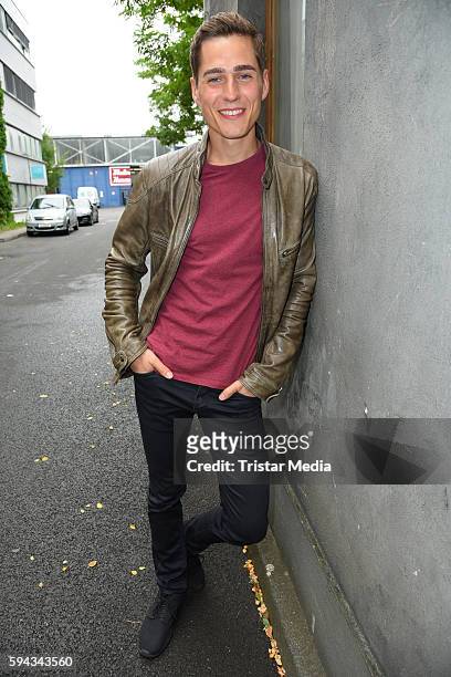 German actor Timothy Boldt during the Daily Soap 'Unter uns' Summer Event - Fan Meeting on August 22, 2016 in Cologne, Germany.
