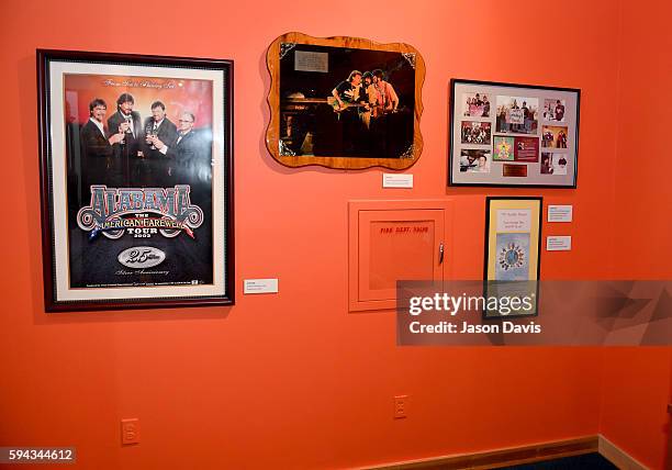 View of the "Alabama: Song of the South" exhibit at Country Music Hall of Fame and Museum on August 22, 2016 in Nashville, Tennessee.