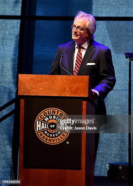 Of Country Music Hall of Fame and Museum Kyle Young speaks during the debut of the "Alabama: Song of the South" exhibition at Country Music Hall of...