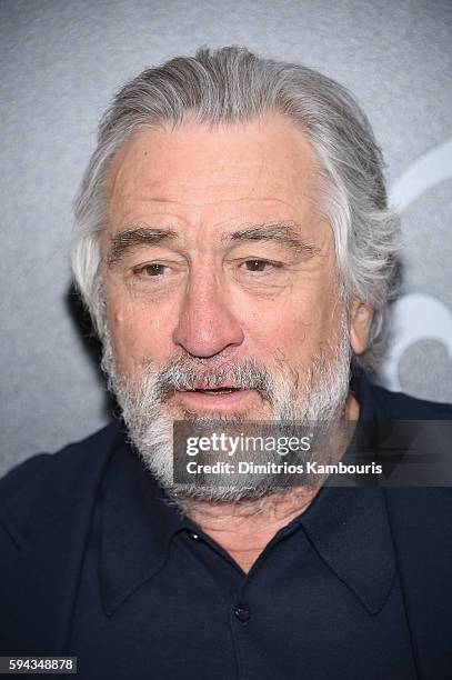 Robert De Niro attends the "Hands Of Stone" U.S. Premiere at SVA Theater on August 22, 2016 in New York City.