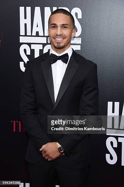 Zachary Ochoa attends the "Hands Of Stone" U.S. Premiere at SVA Theater on August 22, 2016 in New York City.