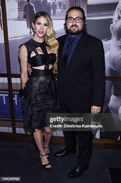 Claudine Jakubowicz and Jonathan Jakubowicz attend the "Hands Of Stone" U.S. Premiere after party at The Redbury New York on August 22, 2016 in New...