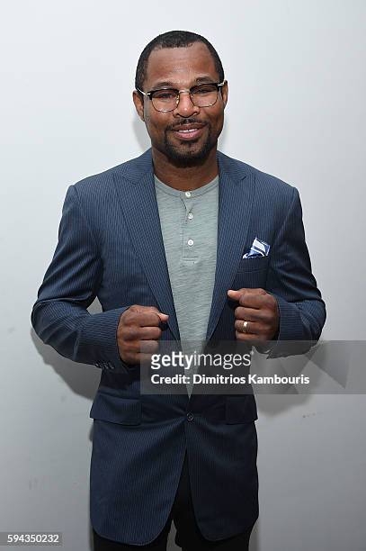 Sugar" Shane Mosley attends the "Hands Of Stone" U.S. Premiere after party at The Redbury New York on August 22, 2016 in New York City.