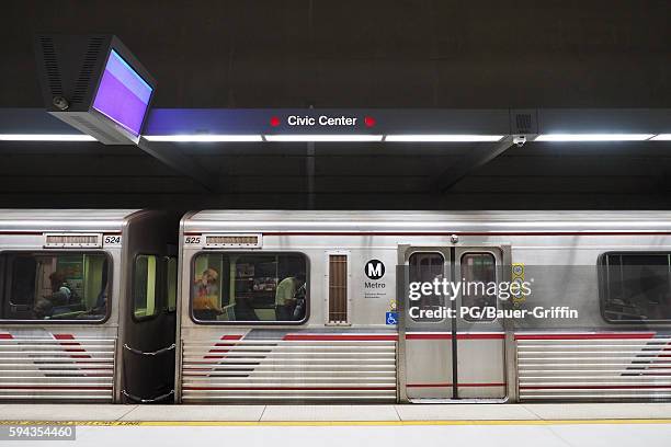 A view of the Red Line Metro in Los Angeles on August 22, 2016 in Los... News Photo - Getty Images A view of the Red Line Metro in Los Angeles on August 22, 2016 in Los... News Photo - Getty Images