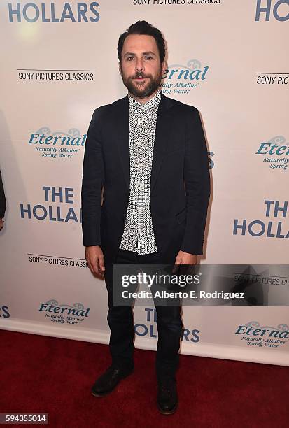 Actor Charlie Day attends a Los Angeles Special Presentation of Sony Pictures Classics' "The Hollars" at Linwood Dunn Theater on August 22, 2016 in...