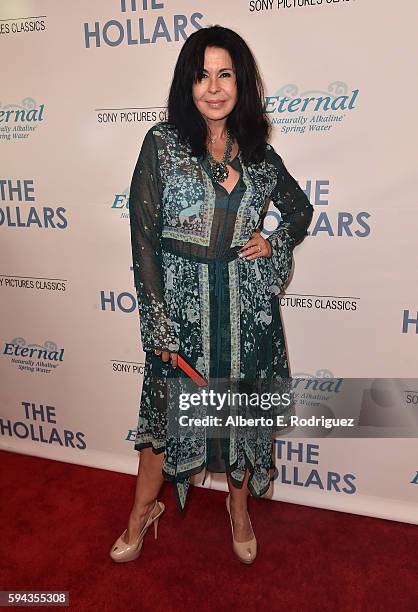 Actress Maria Conchita Alonso attends a Los Angeles Special Presentation of Sony Pictures Classics' "The Hollars" at Linwood Dunn Theater on August...