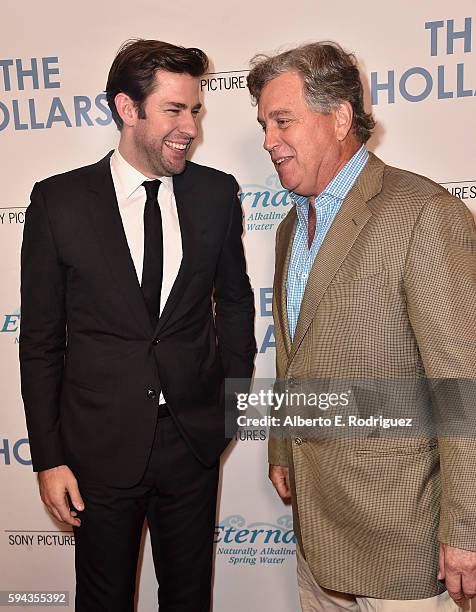 Director/actor John Krasinski and Co-President of Sony Pictures Classics, Tom Bernard attend a Los Angeles Special Presentation of Sony Pictures...