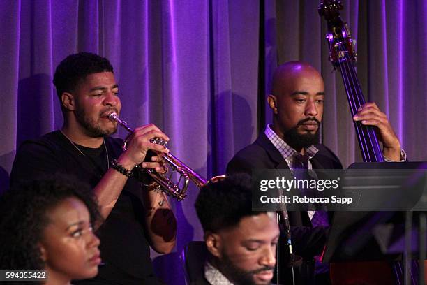 Supa Lowery Brothers Band performs at A Tribute To Langston Hughes: Stories, Poems, Jazz & The Blues Presented by the GRAMMY Museum and WordTheatre...