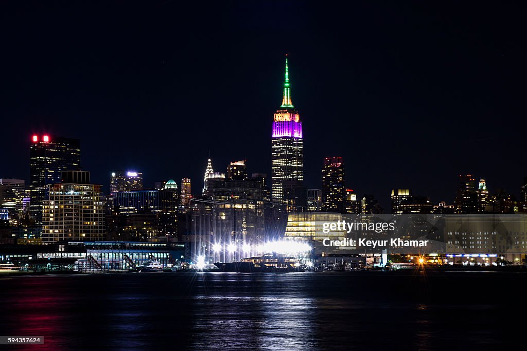 Empire State Building Lit To Celebrate FedExCup Playoffs