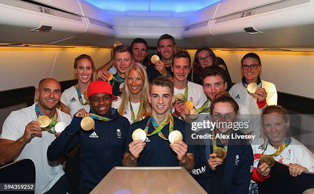 Liam Heath, Saskia Clark, Helen Glover, Heather Stanning, Alistair Brownlee, Callum Skinner, Katie Archibald, Giles Scott, Max Whitlock, Nicola...